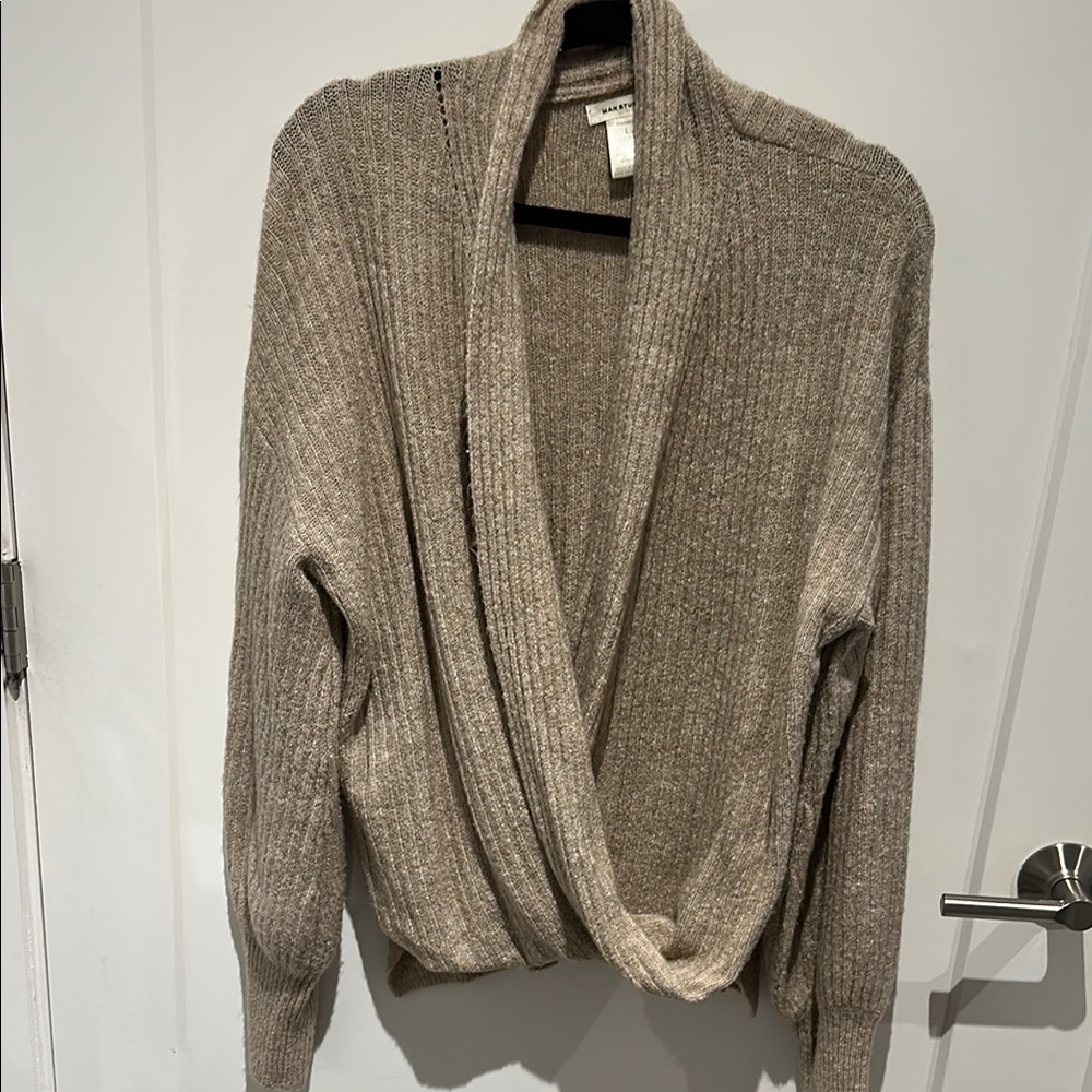 Cozy Tan Knit Cardigan